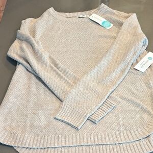 Pink Clover Cream Crew Neck Sweater